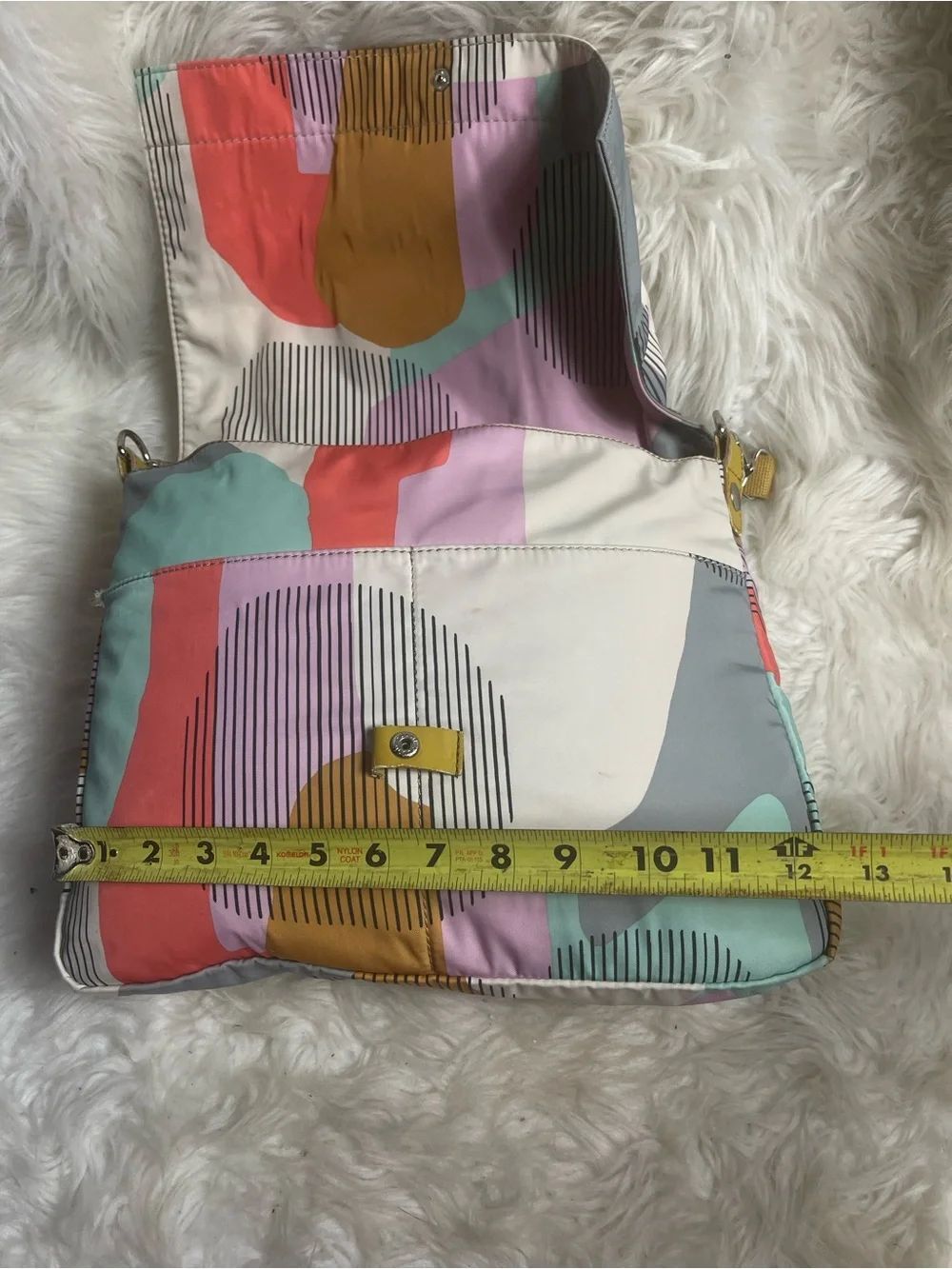 Multi-Color Patterned Crossbody Shoulder Bag - Picture 9 of 12